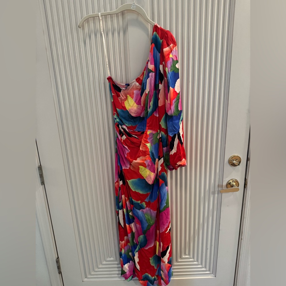 FARM Rio Vibrant One-Shoulder Dress Small - Picture 2 of 6